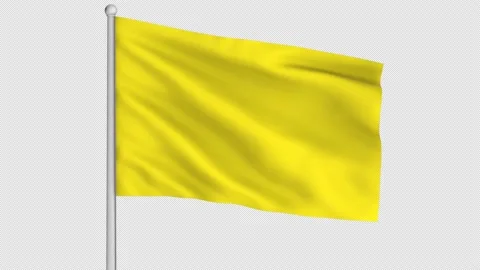 Yellow Flag Loop Video stock 222618776