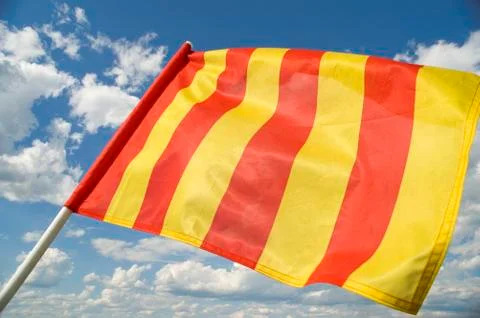 Yellow flag. Stock Photos