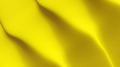 Yellow flag waving on wind. Stock Illustration