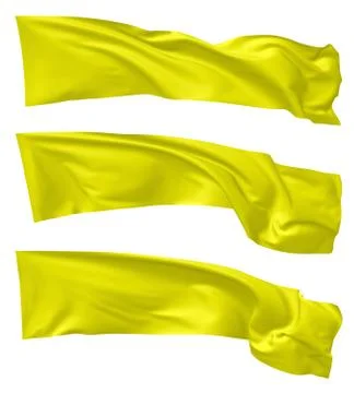 Yellow flags set Stock Illustration
