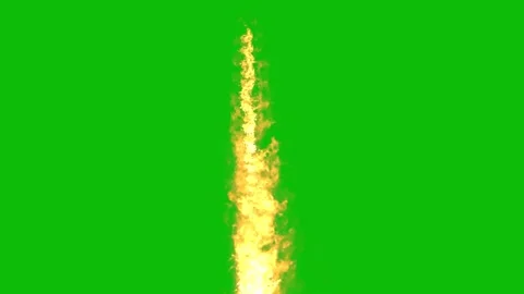 A yellow flame on a green background Vídeos de archivo 331103619