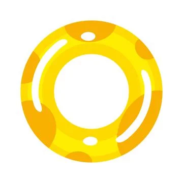 Yellow float ring Stock Illustration