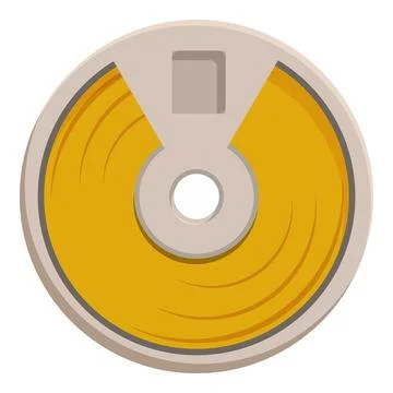 Yellow floppy disk showing storage and technology concepts Stockillustratie