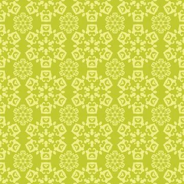 Yellow Floral Pattern Design Element Illustrazione stock