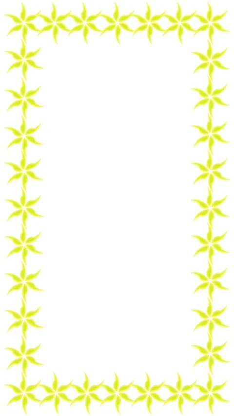Yellow flower frame animation Stock Footage 309856284