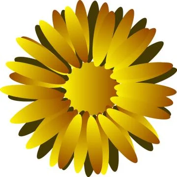 Yellow flower Stock-Illustration
