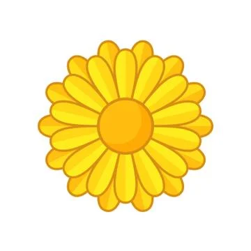 Yellow Flower Stock Illustration
