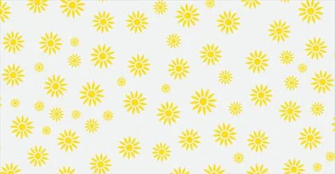 Yellow flower pattern background with abstract floral design and bright color Stock Illustration