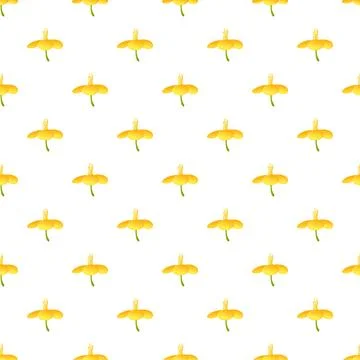 Yellow flower pattern creating seamless botanical design Stock Illustration