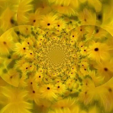 Yellow flowers Illustrazione stock