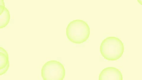 Yellow Flying Bubbles Dance Across a light yellow Backdrop, Creating an Air.. Stockillustratie