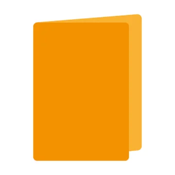 Yellow folder against white background 스톡 일러스트