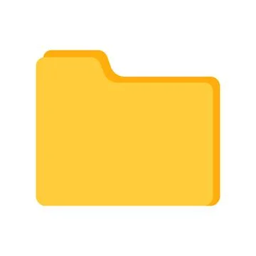 Yellow folder document paper vector icon illustration design. Business folder Stock Illustration