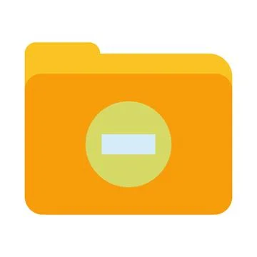 Yellow folder document paper vector icon illustration design. Business folder Stock Illustration