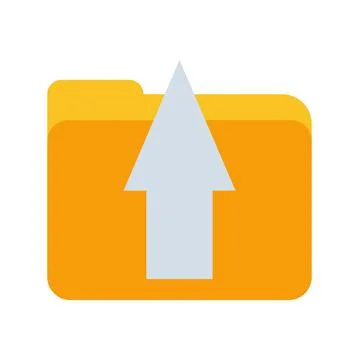 Yellow folder document paper vector icon illustration design. Business folder Иллюстрация