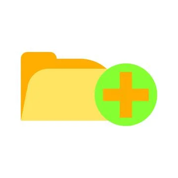 Yellow folder document paper vector icon illustration design. Business folder Stock Illustration