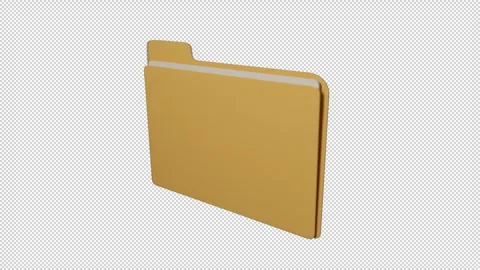 Yellow Folder For Documents 動画素材 320627987