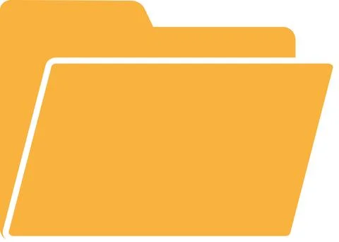 Yellow Folder icon vector, file collection, Document folder, Document colle.. Stock Illustration