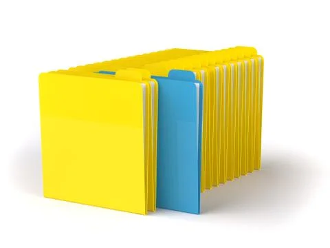 Yellow folder Stockillustratie