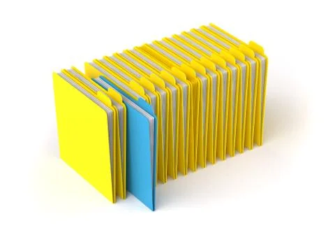 Yellow folder Illustrazione stock