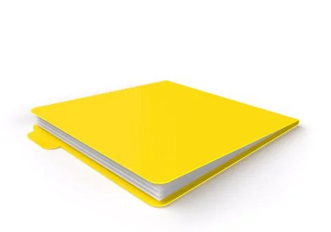 Yellow folder Stock Illustration
