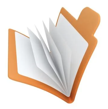 Yellow folder Stock Illustration