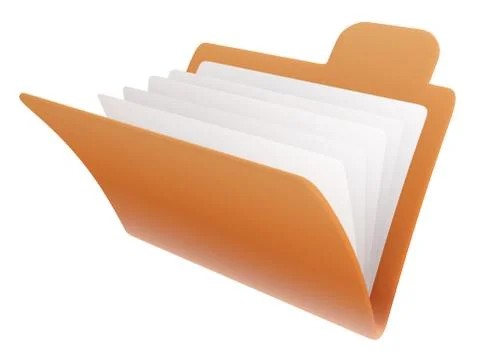Yellow folder Stock Illustration