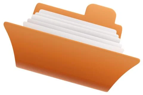 Yellow folder Stock Illustration
