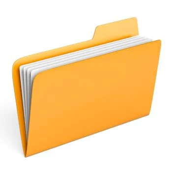 Yellow folder Stock Illustration