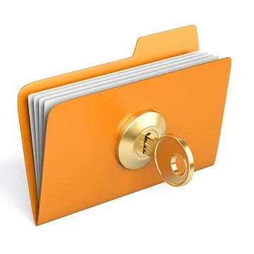 Yellow folder Stock Illustration