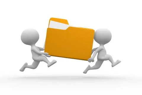 Yellow folder Illustrazione stock