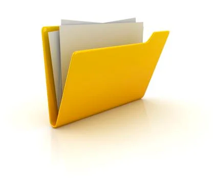 Yellow folder Stock-Illustration