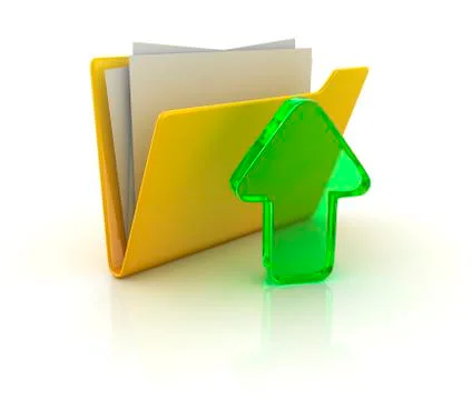 Yellow folder Stock Illustration