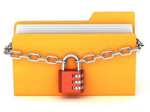 Yellow folder Stock Illustration