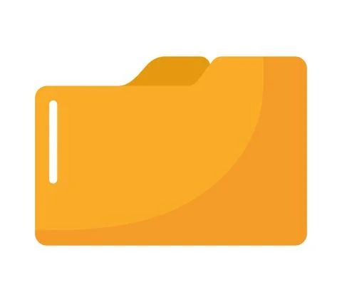 Yellow folder illustration Stock Illustration