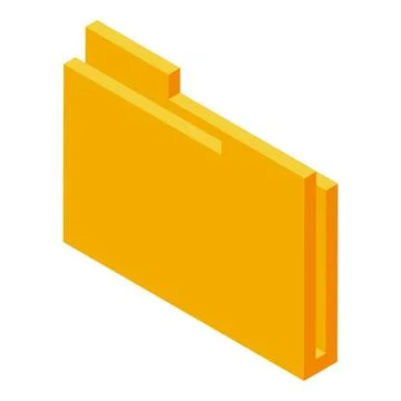 Yellow folder storing important documents in archive Stock Illustration