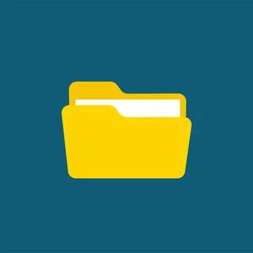 Yellow folder vector Illustrazione stock