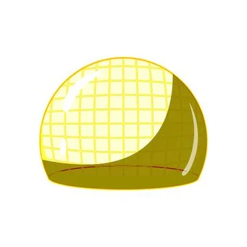 Yellow force field protecting digital data grid Stock Illustration