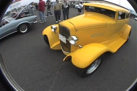 Yellow ford  Stock Footage 366949