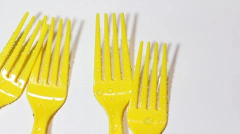 Yellow fork Stock Footage 8600651