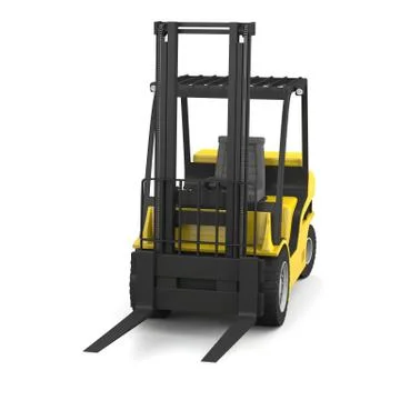 Yellow forklift Stock Illustration