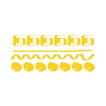 Yellow forms brush Ilustración de archivo