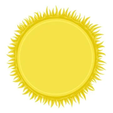 Yellow frame with grass Stock Illustration