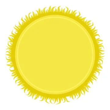 Yellow frame with grass Stock Illustration