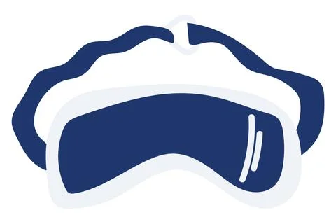 Yellow Frame Ski Goggles Illustration Stock Illustration