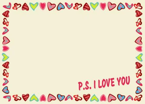 Yellow frame with text. Stock Illustration