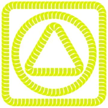 Yellow Frames Illustrazione stock