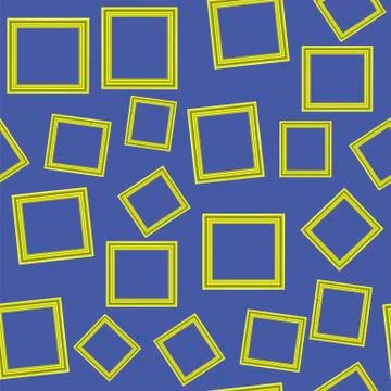 Yellow Frames Seamless Pattern Stock Illustration