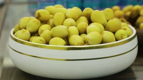 Yellow Fresh Barhi Dates Stock Footage 202723548