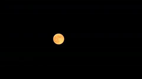 Yellow Full Moon in Black Sky 스톡 동영상 765059